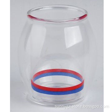 High Boron Silicone Tea Cup with Decal, 220mL Capacity